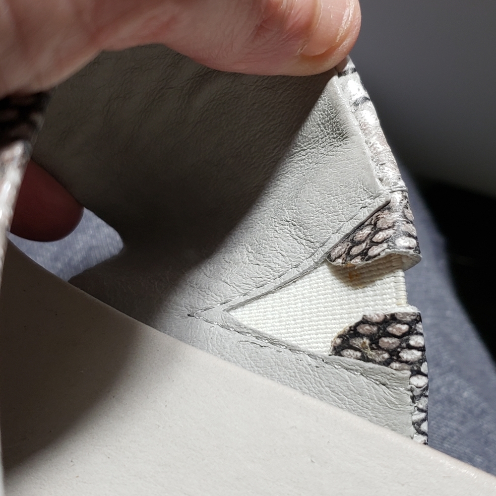 J/Slides Gray Snake Print Double Strap Platform S… - image 7